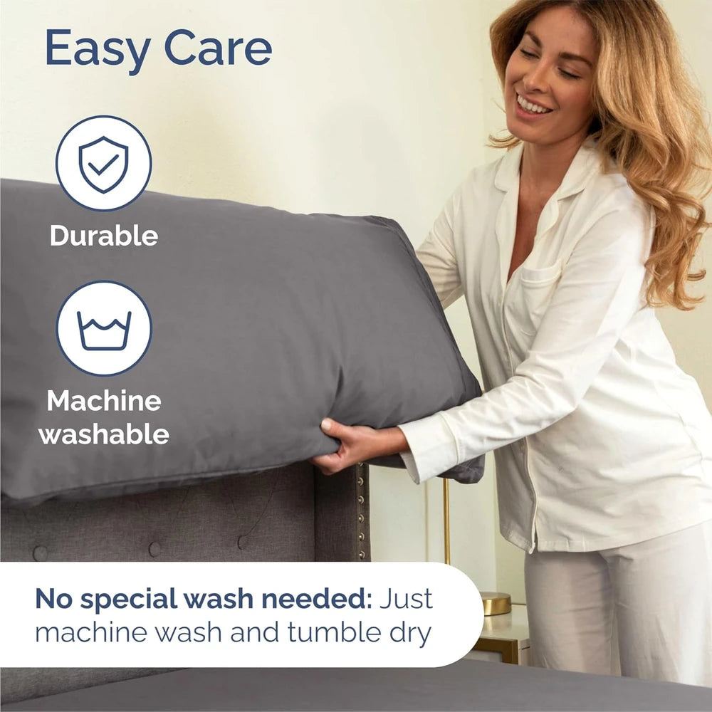 Dark Grey Microfiber Sheet Set