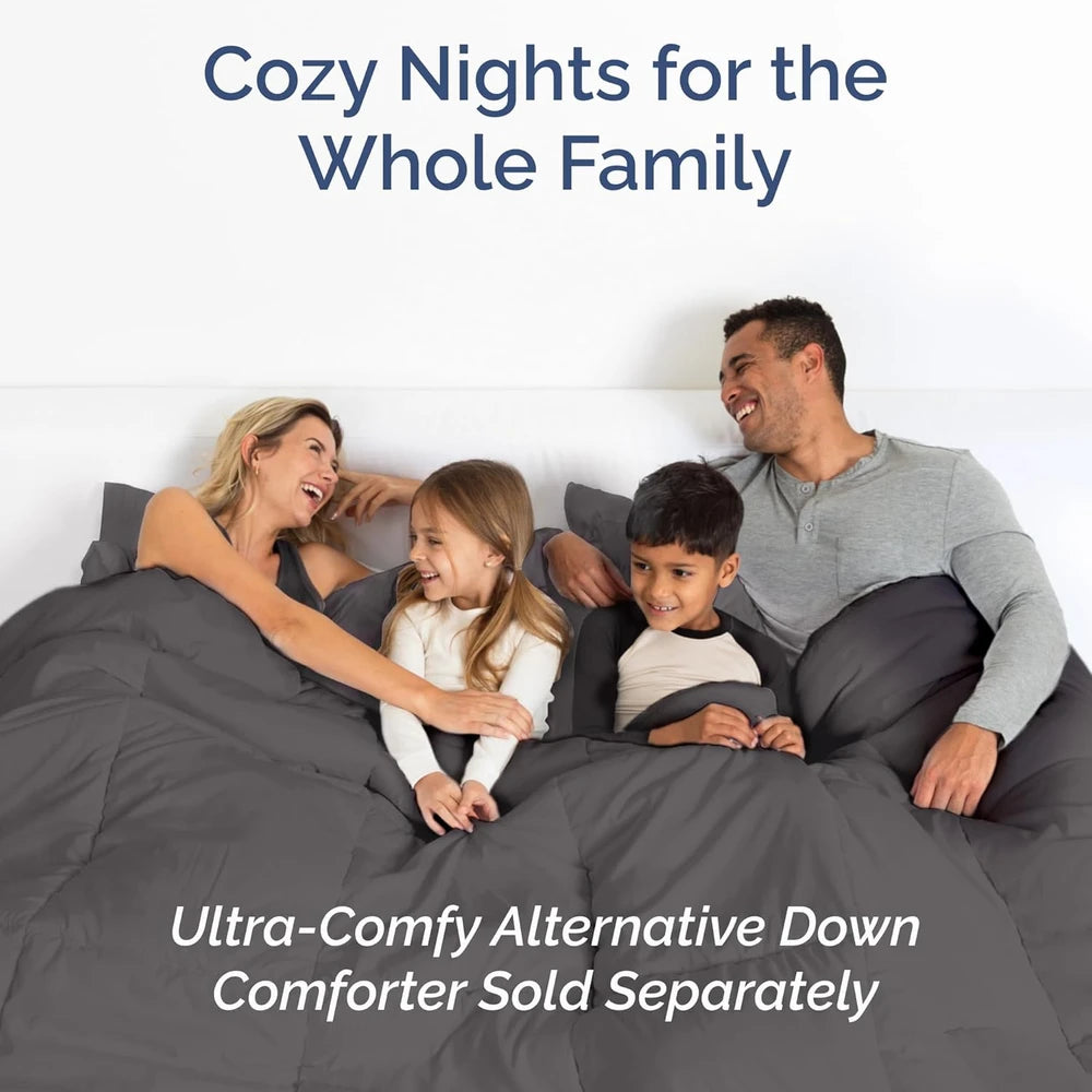 Dark Grey Microfiber Sheet Set