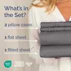 Dark Grey Microfiber Sheet Set